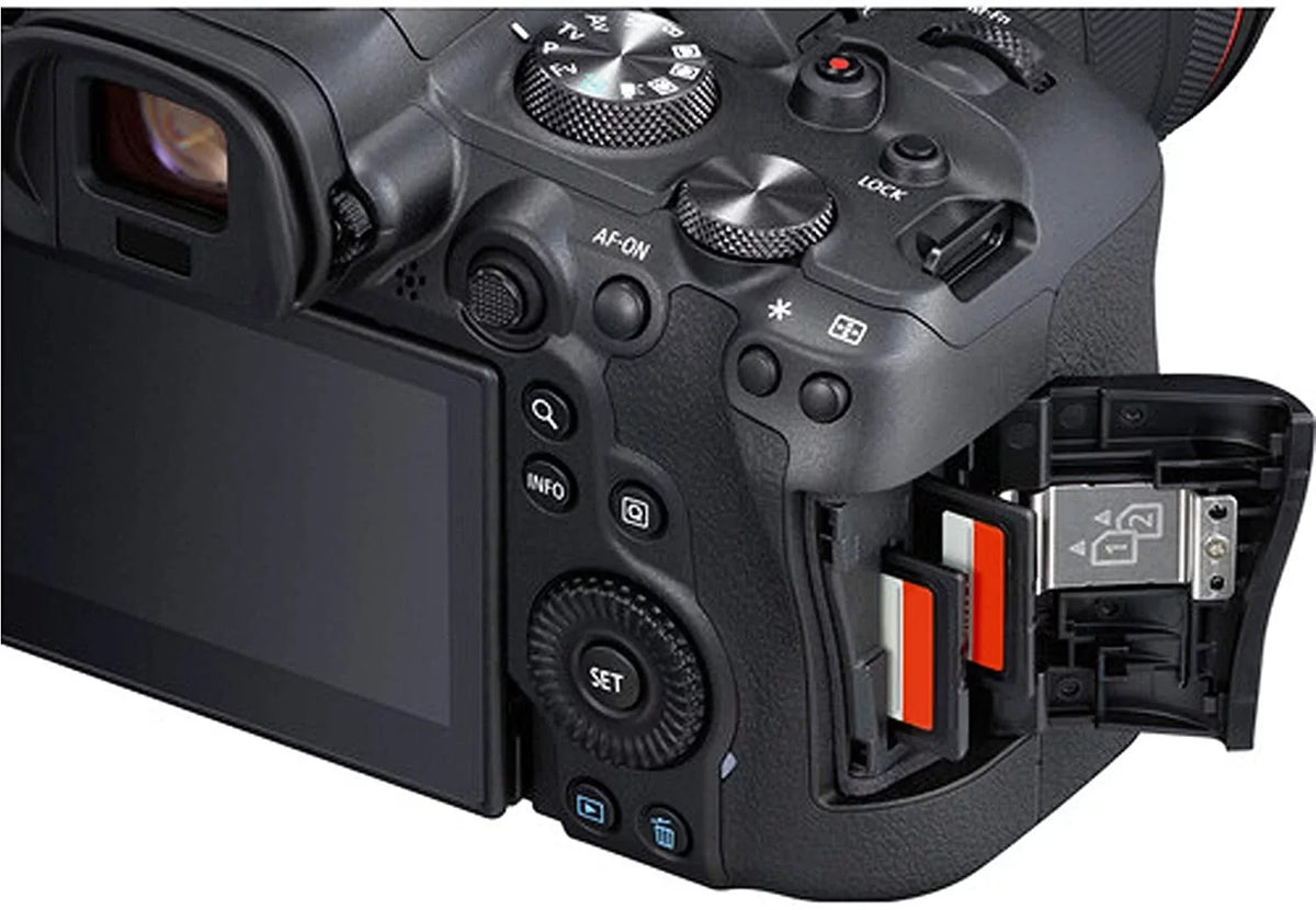 f/4-7.1 Case Memory Lens Lens F/4-5.6 III 75-300mm EOS Lens 128GB 43pc Mirrorless Tripod + Digital RF 24-105mm + f/1.8 Bundle STM STM Filters with + + Canon + 50mm Camera + R6