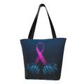 Hands Pink Large Human Holds Two Tote Are Hobos Bag Shopping Awareness Handbags Ribbon Bag,Shoulder Lukts Women'S Bag Capacity