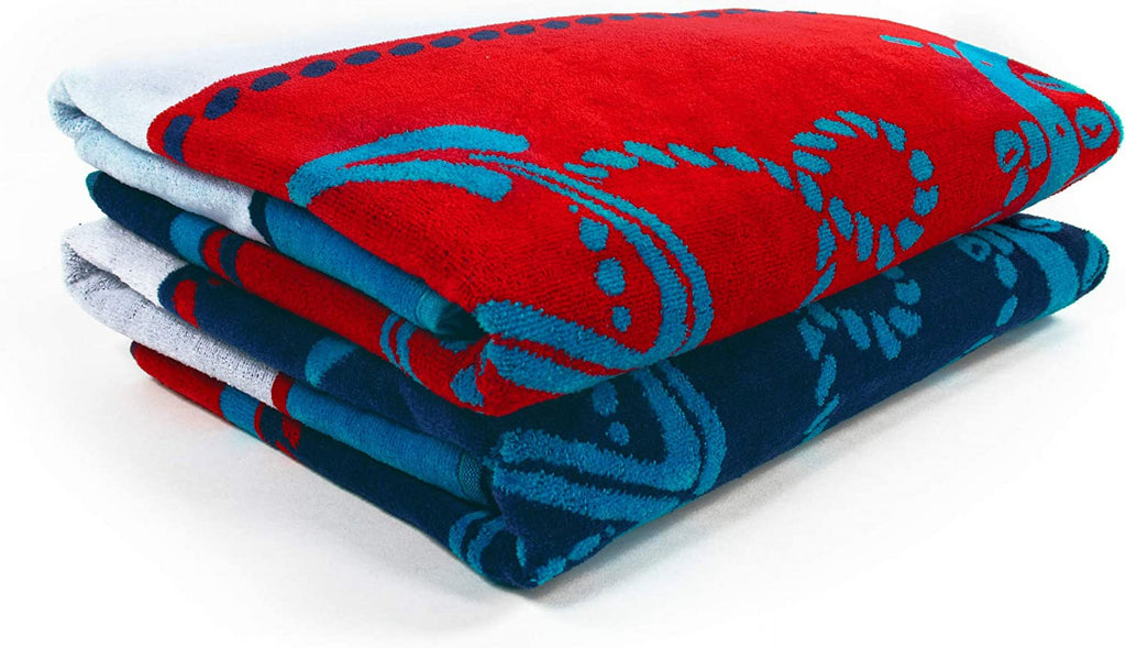 Shower, Quick For Striped Piece Beach Set Travel, Collection, Pool, Absorbent, X Bathroom, Blue/Red/White, Cotton Adults, Dry, Swimming, 2 64", Camping, Sailing Kids, 34" Vacation, Towel