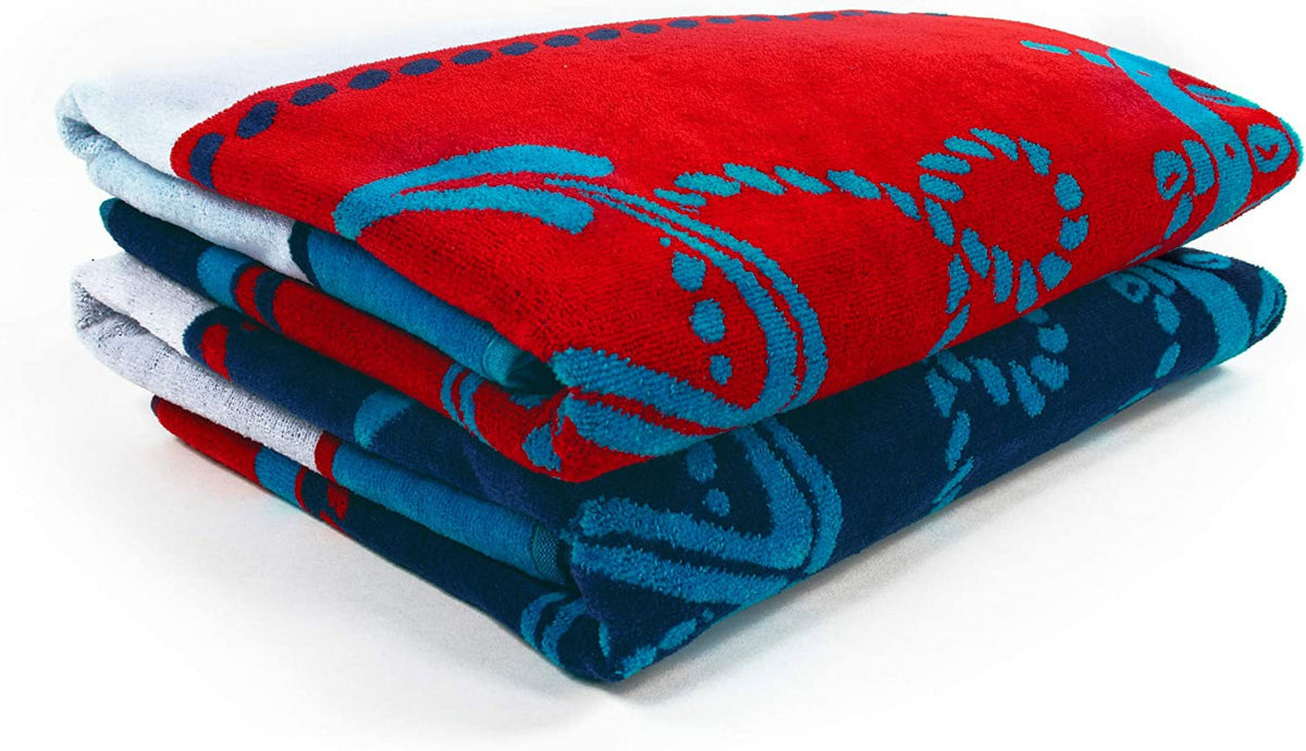 Shower, Quick For Striped Piece Beach Set Travel, Collection, Pool, Absorbent, X Bathroom, Blue/Red/White, Cotton Adults, Dry, Swimming, 2 64", Camping, Sailing Kids, 34" Vacation, Towel