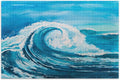 and Puzzle Box, on Reduce with Printed in SKYSONIC of Sea a Cooperation,for Kids(20.5x14.9In) Happy a (5) Adults of Time Letters Pcs Difficulty, Waves Irregular Back Colored to 1000