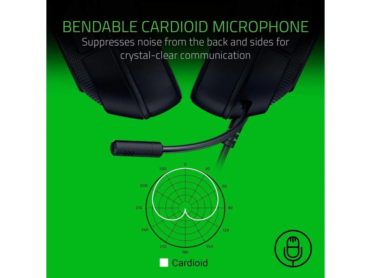 Xbox, Switch Cardioid Capable Surround Lightweight Lite Microphone Sound 7.1 Razer X - Ultralight Classic PS4, Frame Gaming Nintendo PC, for Bendable Kraken Headset: Black