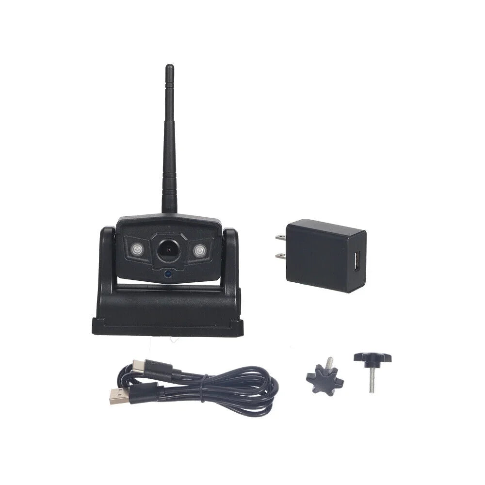 Wireless, JahyShow View Backup Magnetic 9600mAh Camera, Front/Rear High-Capacity Battery WiFi