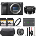 '+ UV a6400 Camera Handbag + More! 64GB 16-50mm + And Lens f/3.5-5.6 Filter Mirrorless + OSS