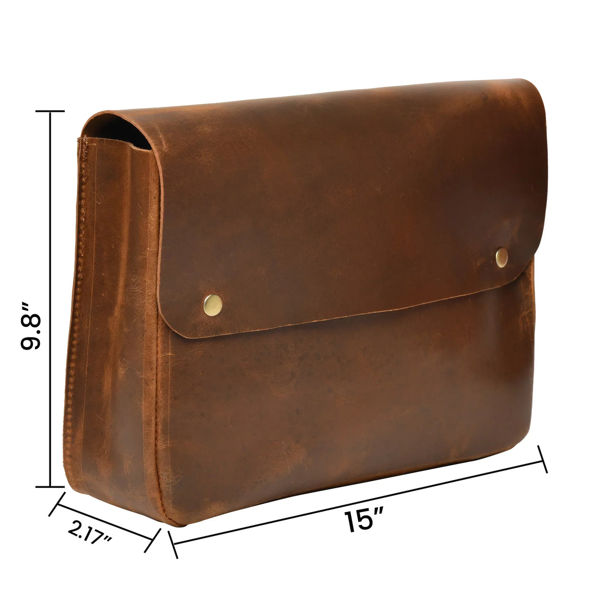 Portfolio File MacBook Case Sleeve Leather Document Grain Folder Top Holder Envelope Folio