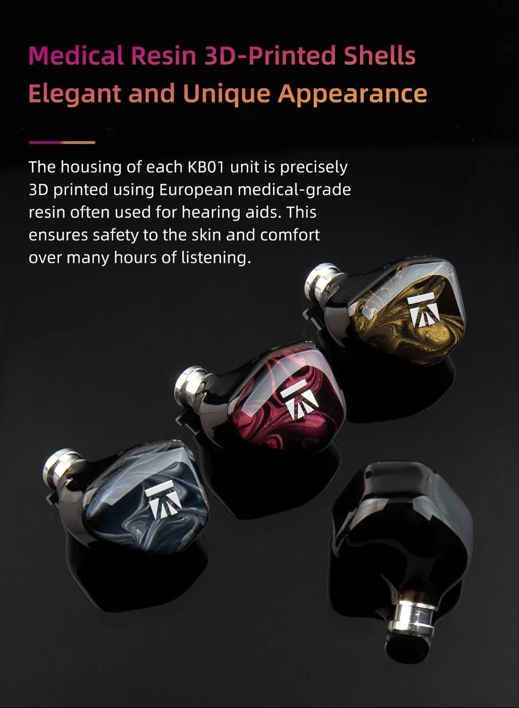 Headset Drvier Beryllium Music KBEAR Monitor Headphones In Diaphragm HIFI Dynamic Ear Earbuds Wired IEM KB01 Sport 10MM Earphone