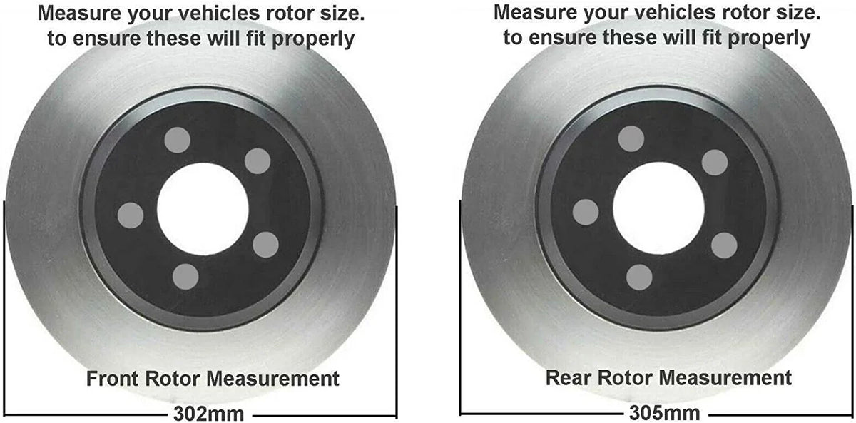 Rear Brake Journey & C/V Pads - Country Front Ram Axle Town Brakes Rotors Detroit Brake Grand & Routan Caravan Drilled Replacement & Slotted 12" Ceramic [11.98" Chrysler Kit for Dodge Rotors]