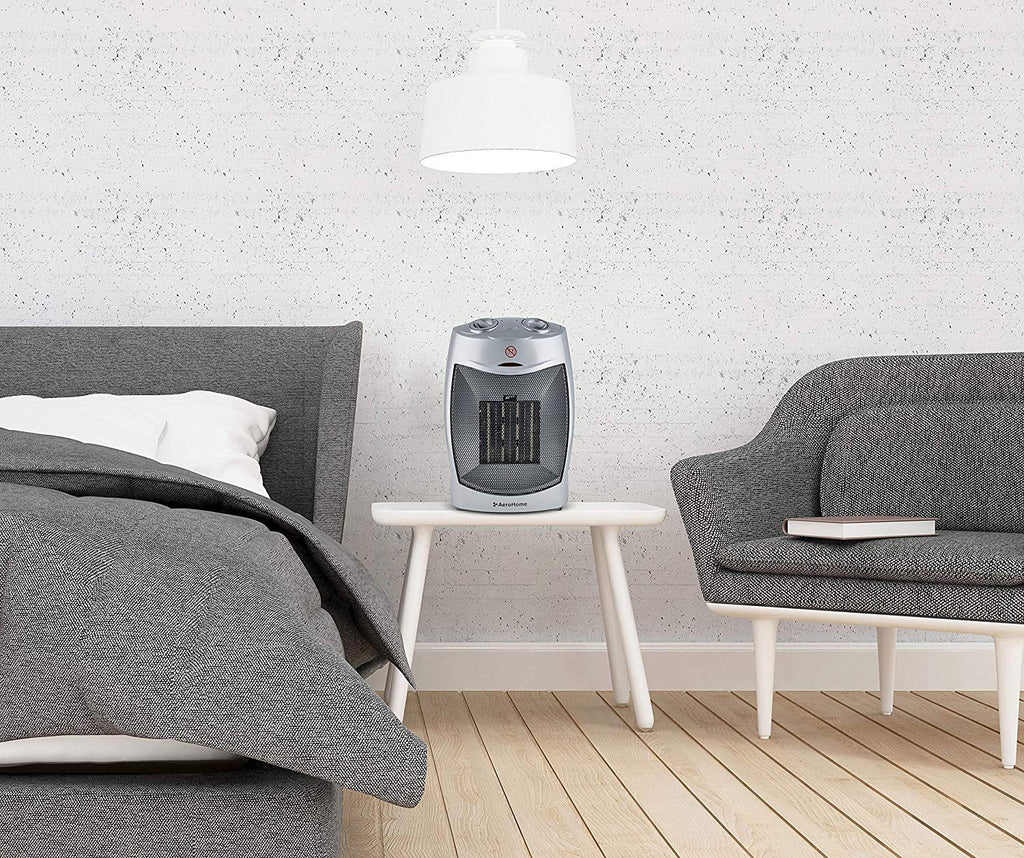 Heater AeroHome Thermostat, with Space Silver Adjustable Personal Electric Ceramic 1500W