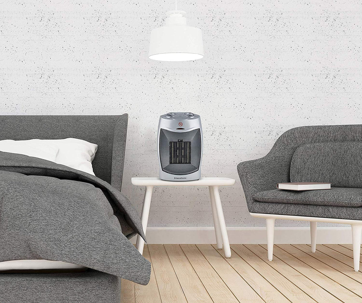 Heater AeroHome Thermostat, with Space Silver Adjustable Personal Electric Ceramic 1500W