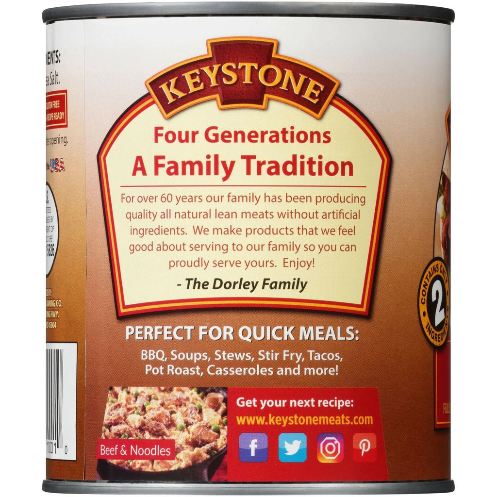 Meats Keystone Beef Ounce ✅ Cans All Emergency 28 Pack) Life Canned Food Camping Shelf ✅ (12 Long Natural