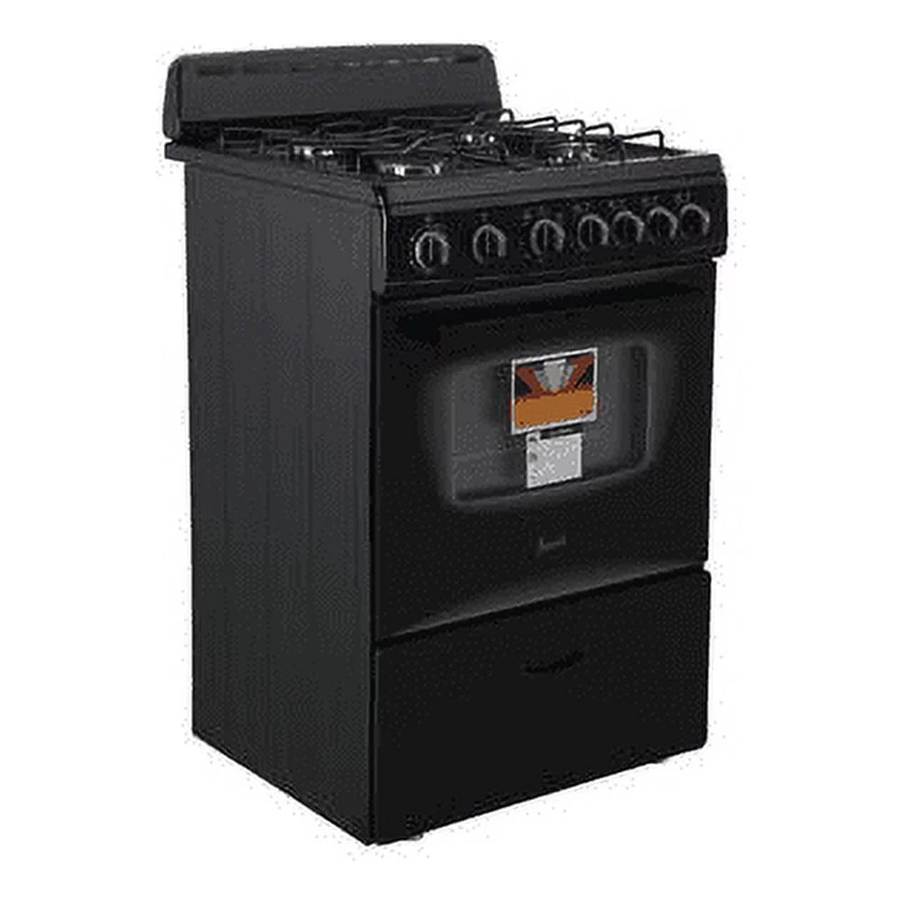 Range Black Oven, Avanti Compact in 24" (GR2415CB) Gas
