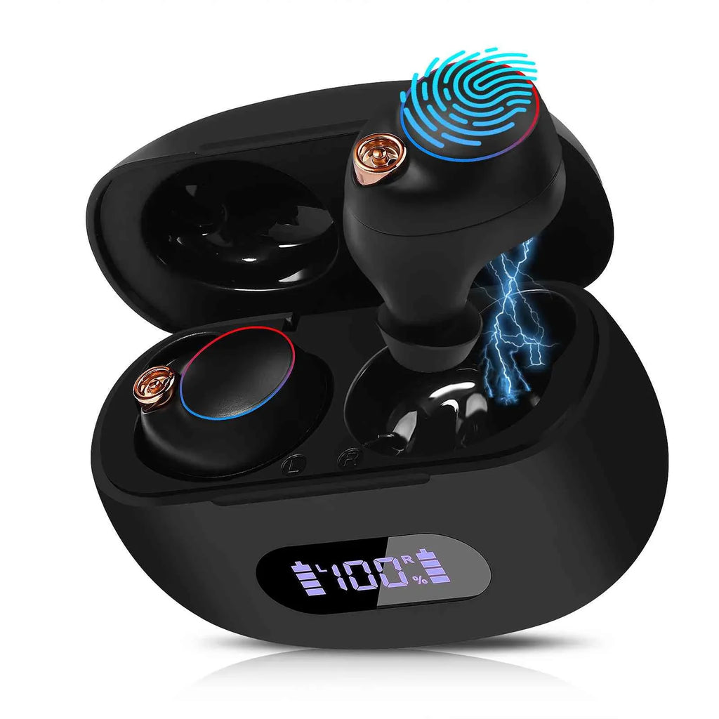 '+ Boost Connection, Dual Earbuds UrbanX Bluetooth Bass Lenovo IPX5 K12 Resistance, liquid 5.2 Case, Wireless True Bluetooth Black, Balanced, Compatible Charging Pro Connect, with