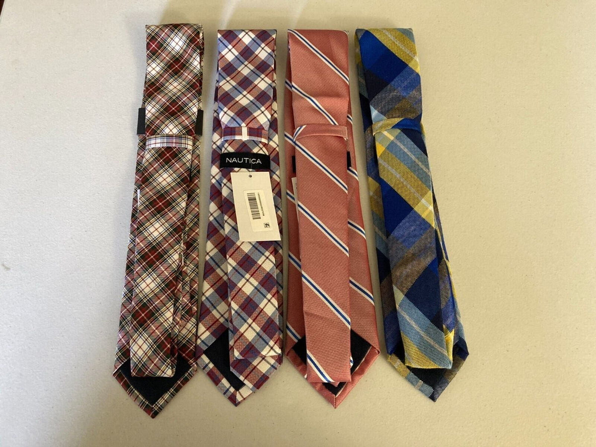 Tommy Mens Plaid Tie Hilfiger Silk Neck