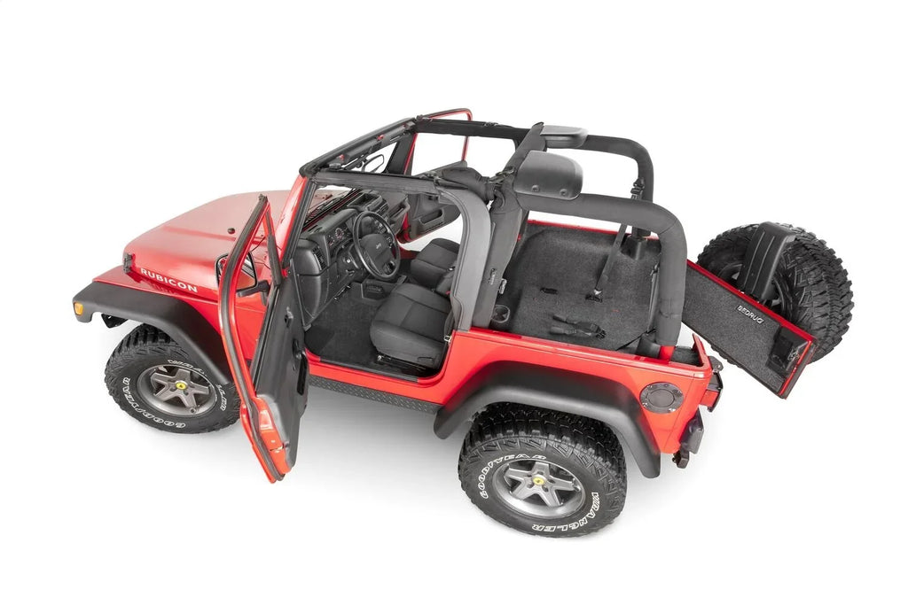 Console)-Heat by 3Pc with Shields Jeep Wrangler Wrangler Compatible X Floorr TJ, RealTruck TJ BedRug Front Jeep (w/o 2006 select: / Center / Kit 1997-2005