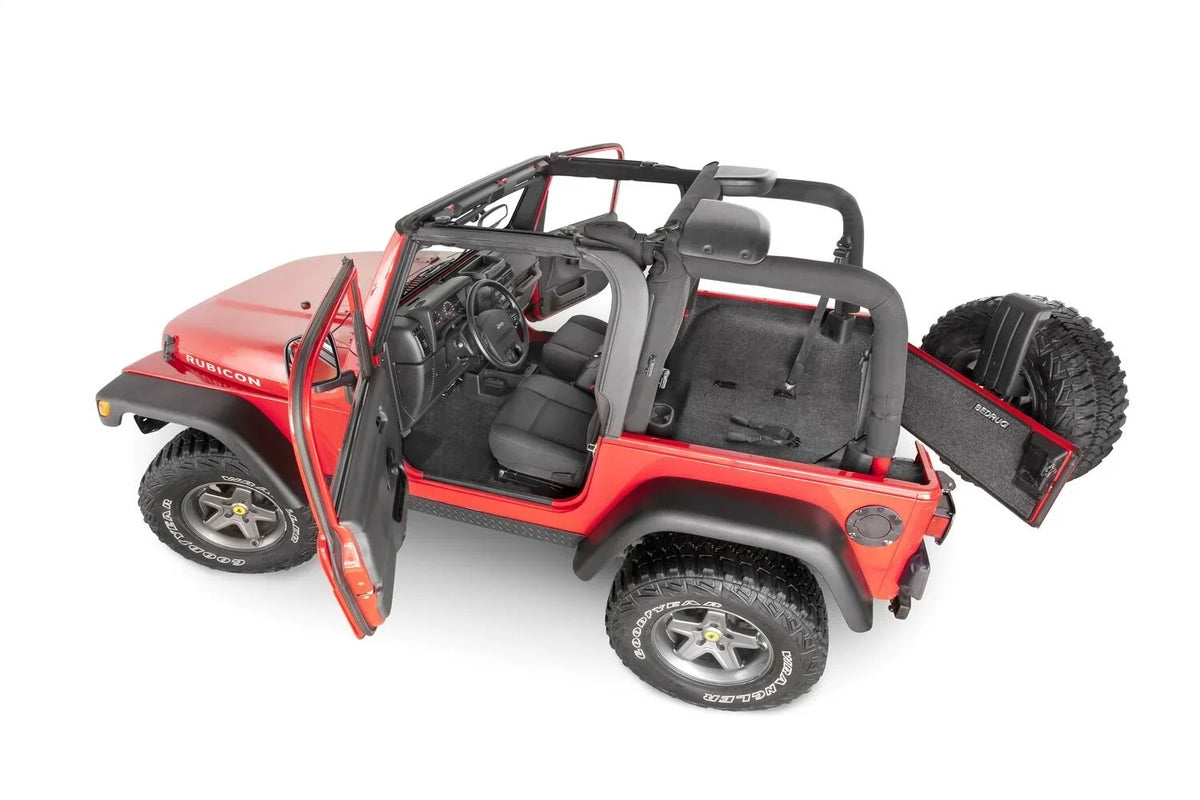 Console)-Heat by 3Pc with Shields Jeep Wrangler Wrangler Compatible X Floorr TJ, RealTruck TJ BedRug Front Jeep (w/o 2006 select: / Center / Kit 1997-2005