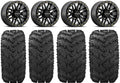 Reptile Ryno Pro Kawasaki Bdlk Mule Bk 14" Raceline FXT Tires Wheels 27"