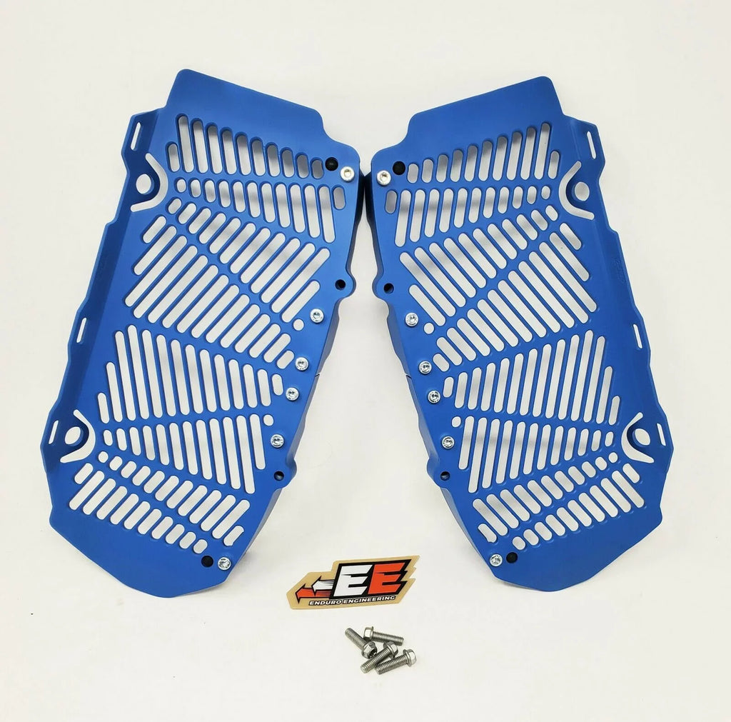 KTM/Husqvarna 16-21 Engineering Guards Blue Custom Billet for Enduro Radiator