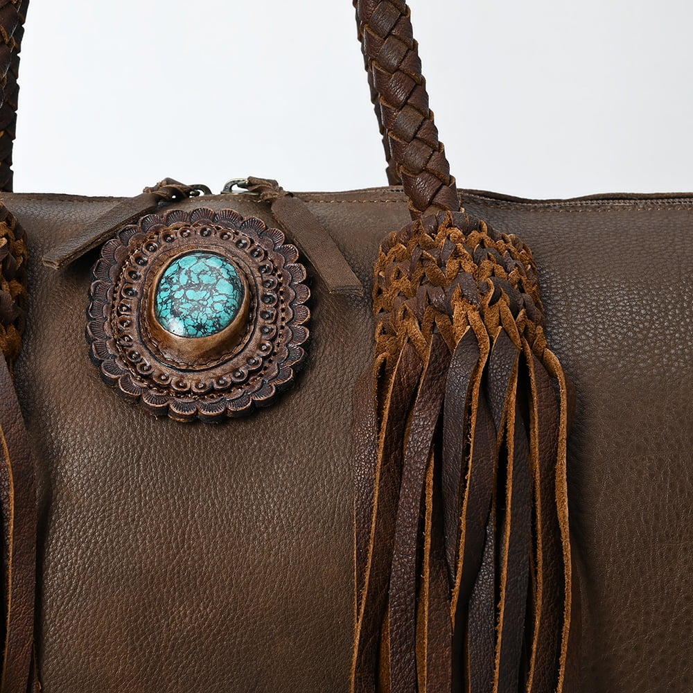 Duffel women western AD purse handbag Genuine bag Leather