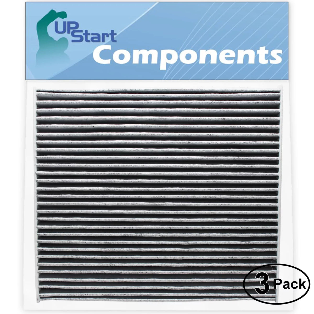 Carbon, 2TF79-AQ000 Filter Replacement Cabin Activated Air 3-Pack - for Car/Automotive KIA ACF-11178 for