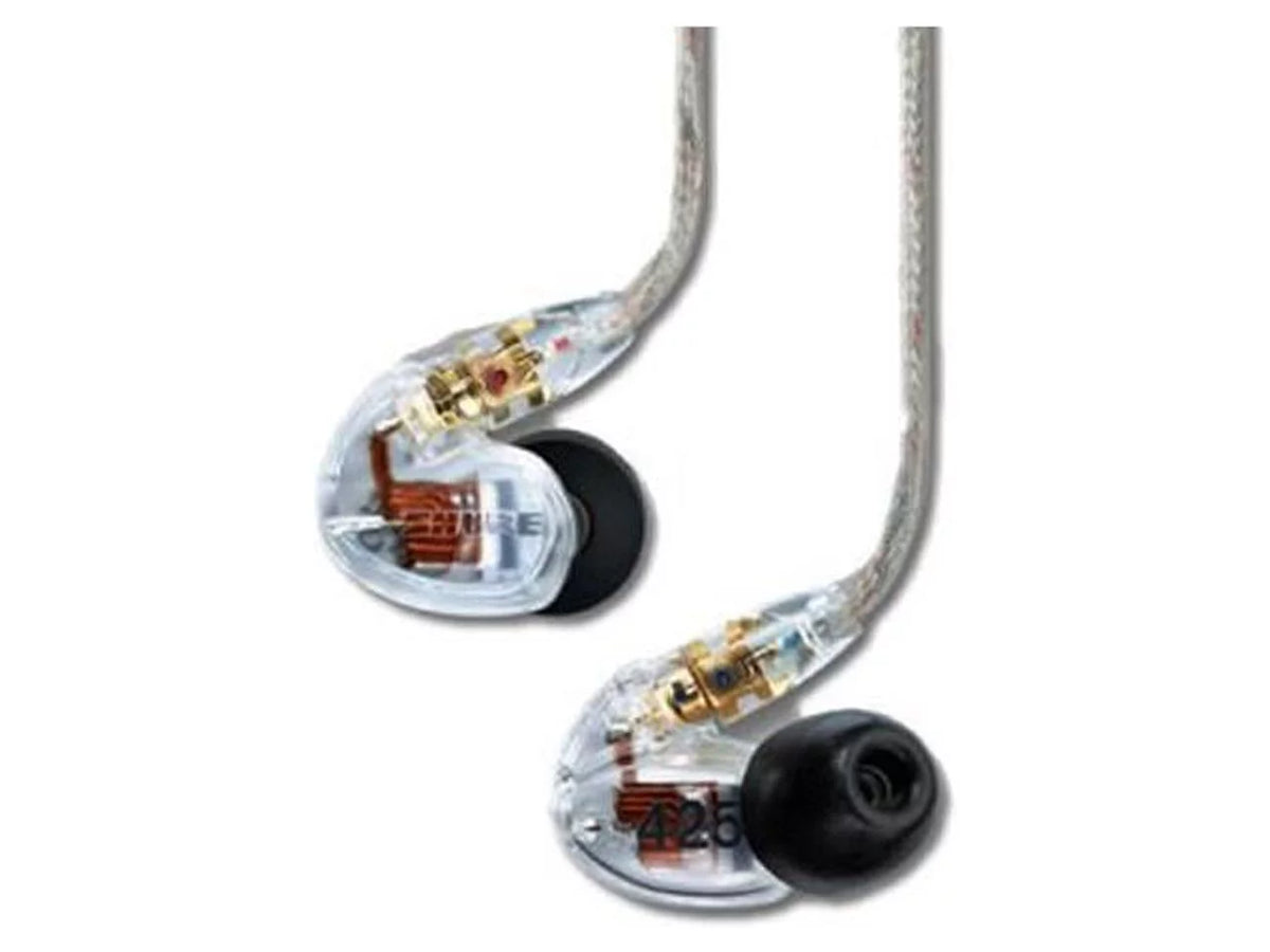 Clear In-Ear Driver Earphones - Dual Sound Shure Isolating SE425 Pro