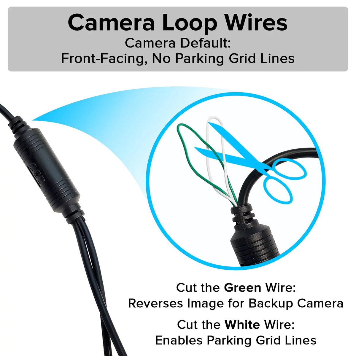 Rear for 4.3” LCD Backup Car Waterproof Master Universal View Camera Safety with OEM Mirror - Fit Kit Enhanced Screen Tailgaters + 170°