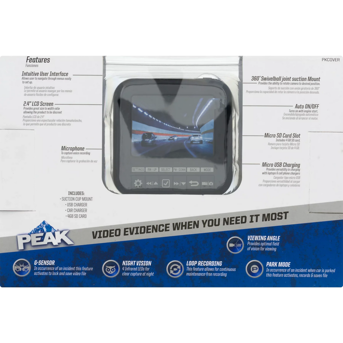 PEAK CT Dash Cam, 1.0