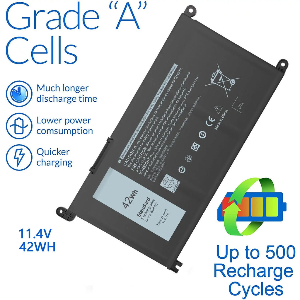 YRDD6 3584 15 for 5485 3593 FAST Inspiron 5491 42Wh 5480 Battery USPS 3493