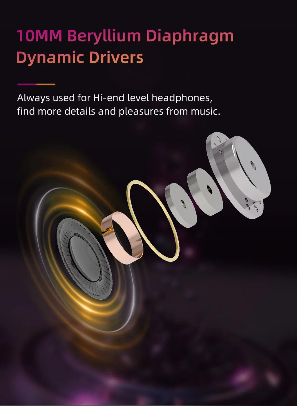 Headset Drvier Beryllium Music KBEAR Monitor Headphones In Diaphragm HIFI Dynamic Ear Earbuds Wired IEM KB01 Sport 10MM Earphone