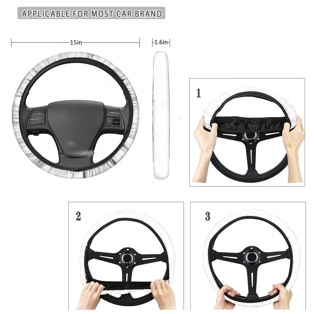 Interior Pad+Front Console 8-Van Seat Accessories Settring Blanket Saddle Cover Seatbelt AestheticMushroom Binienty Print Pad+Center Car Set Wheel of Sedan Back Cover+Auto Cover