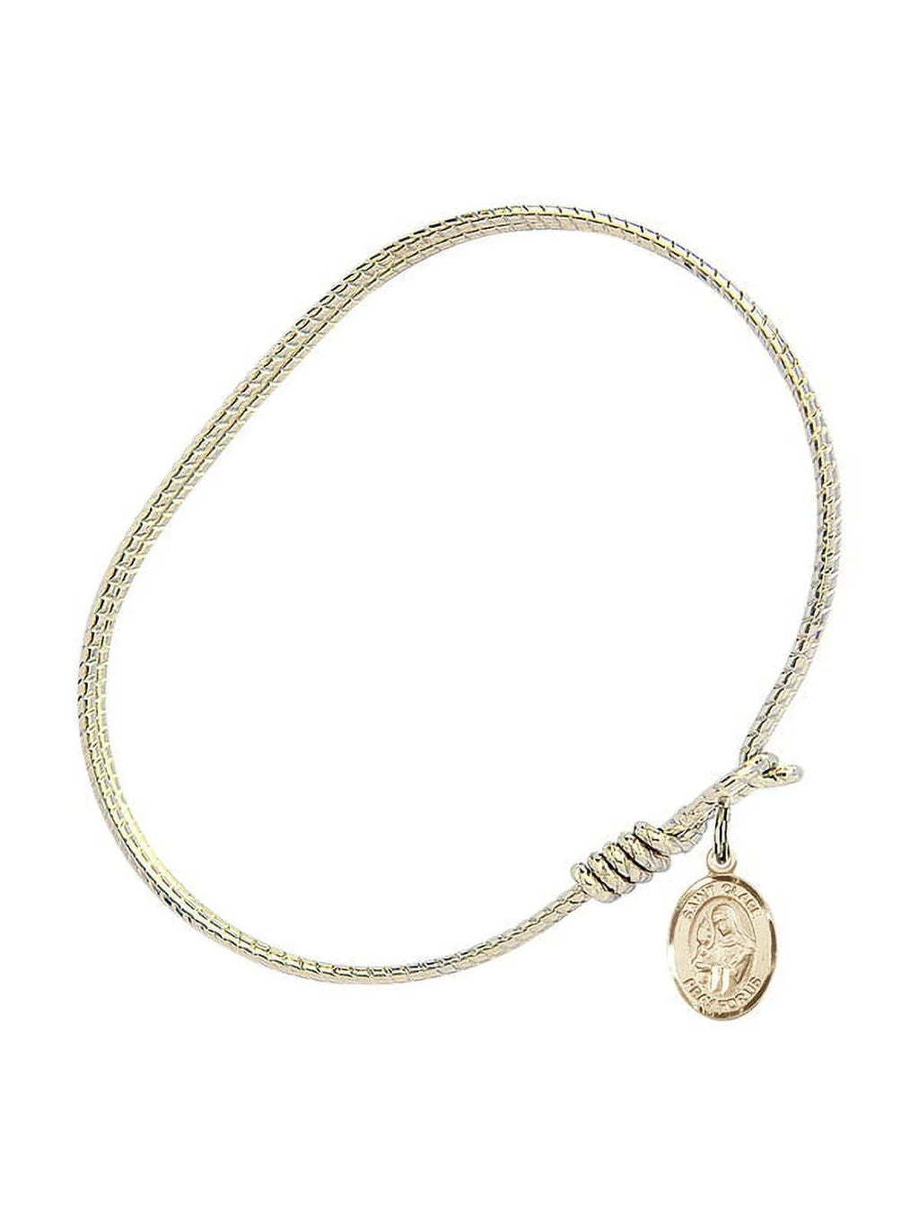 Bangle 1/4 w/ Bracelet Clare Gold-Filled of 6 St. Assisi Hook Oval inch in Eye
