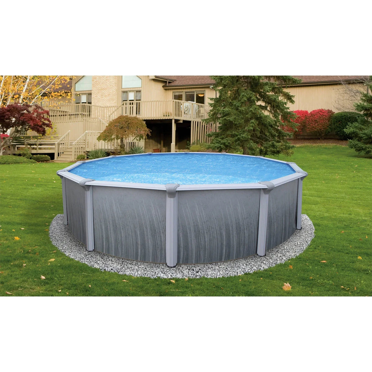 Martinique Pool Top 7-In 15' With Round Bluewave 52-In Steel Rail