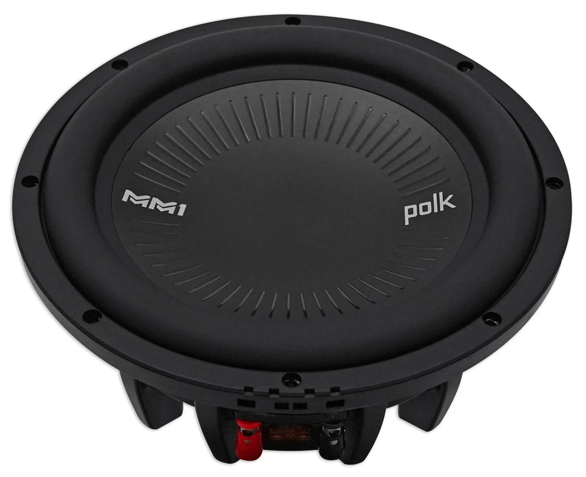 Subs+Crossover MM1042DVC Audio Audio 1200w Polk Subwoofers 10” (2) Car/Marine