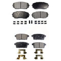 Mazda Edge Brake KPF-100094 CX-7 Semi-Metallic Lincoln Pads Kit Front Rear MKX For CX-9