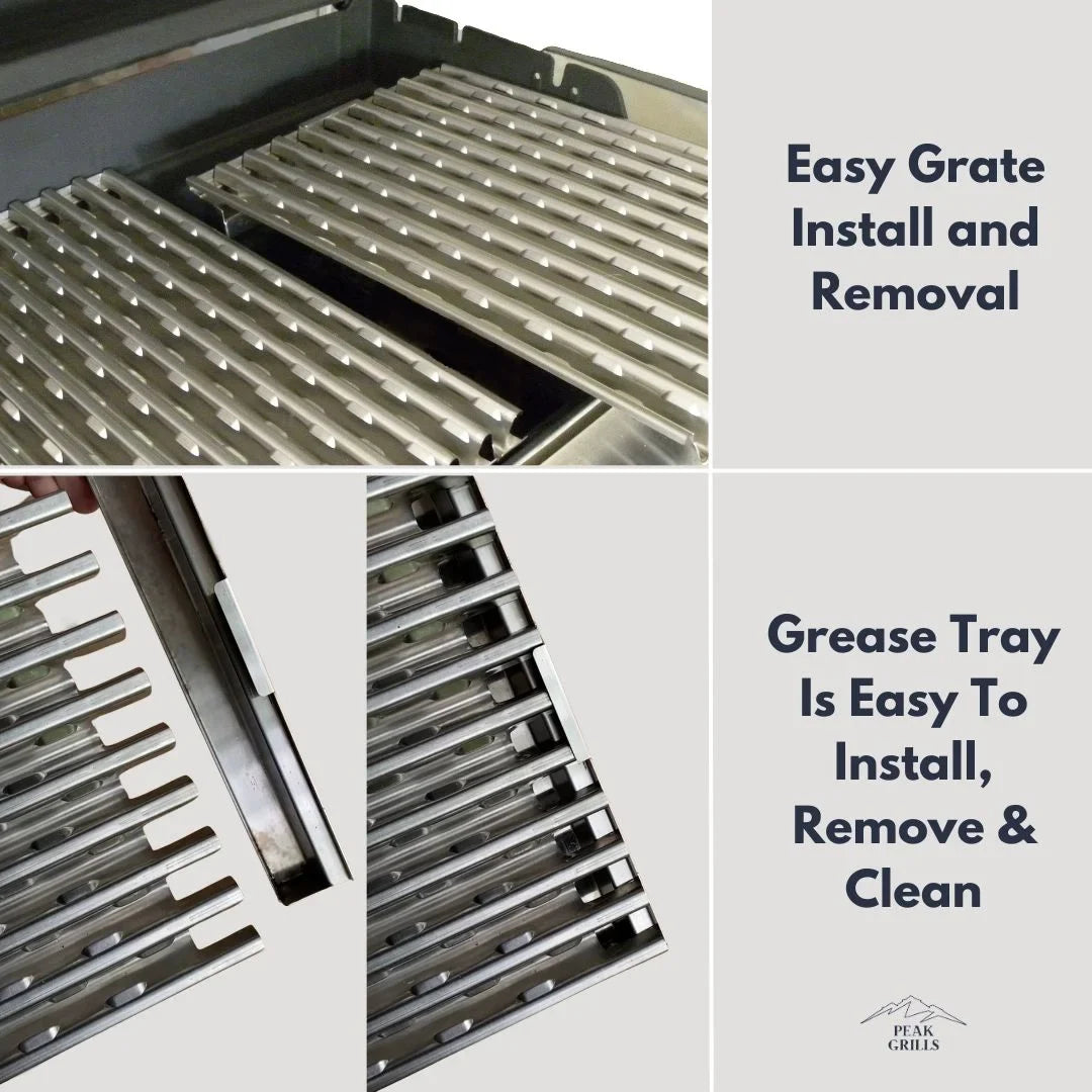Grills™ Half for Grill Peak Grate Weber Replacement II, | Grate Genesis System Surface.