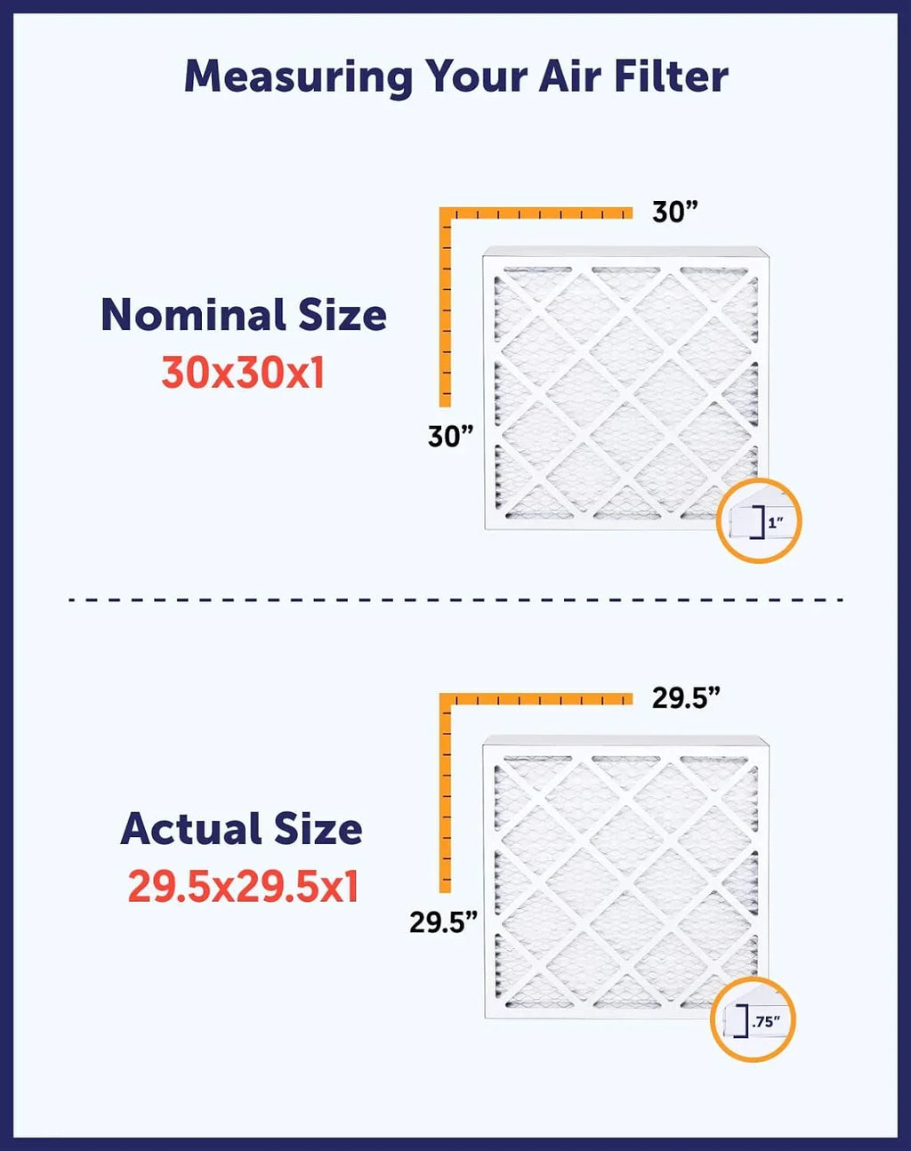 x Filters 4-PACK | 26 King Filter 8 43 x dimension: | MADE .75" A/C Actual HVAC MERV Pleated Air Filter Furnace IN | 26x43x1a | USA