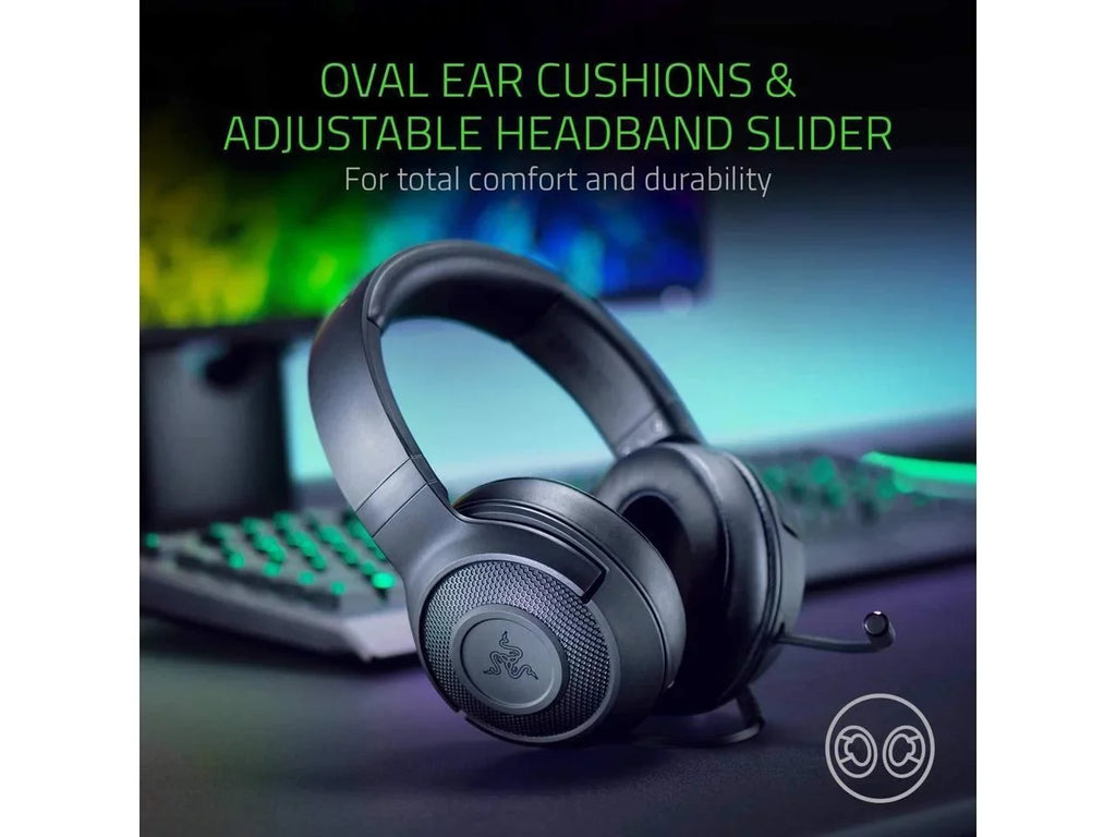Xbox, Switch Cardioid Capable Surround Lightweight Lite Microphone Sound 7.1 Razer X - Ultralight Classic PS4, Frame Gaming Nintendo PC, for Bendable Kraken Headset: Black