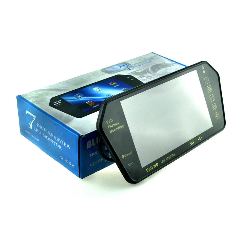 Car TFT FM Mirror RearView Bluetooth TF HD Full with Monitor Built-in Photo 7" LCD Car USB Display inch Mp5 Slot
