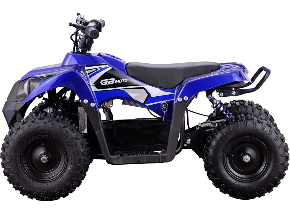 Wheeler MotoTec Blue Monster Powered 36V 500W Kids Four Battery ATV
