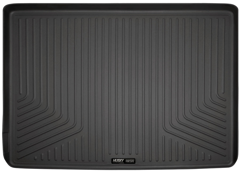 Black Compatible RealTruck Yukon Chevrolet - 28221 Husky Liner by with Seat 2015-19 2015-19 2015-19 3rd Cadillac Suburban, Cargo Escalade XL Behind GMC ESV,