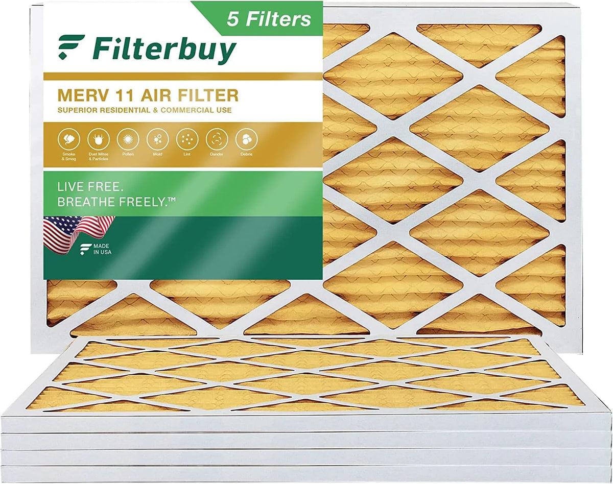 20x36x1 11 Pleated Air Filterbuy (5-Pack) Filters AC MERV Furnace HVAC
