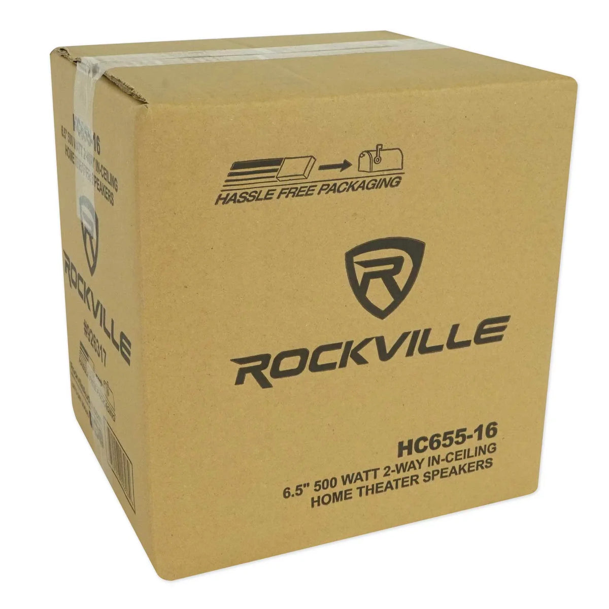 LED Receiver+(8) Ceiling 6.5" Theater Amp/Home Rockville White Speakers Tube