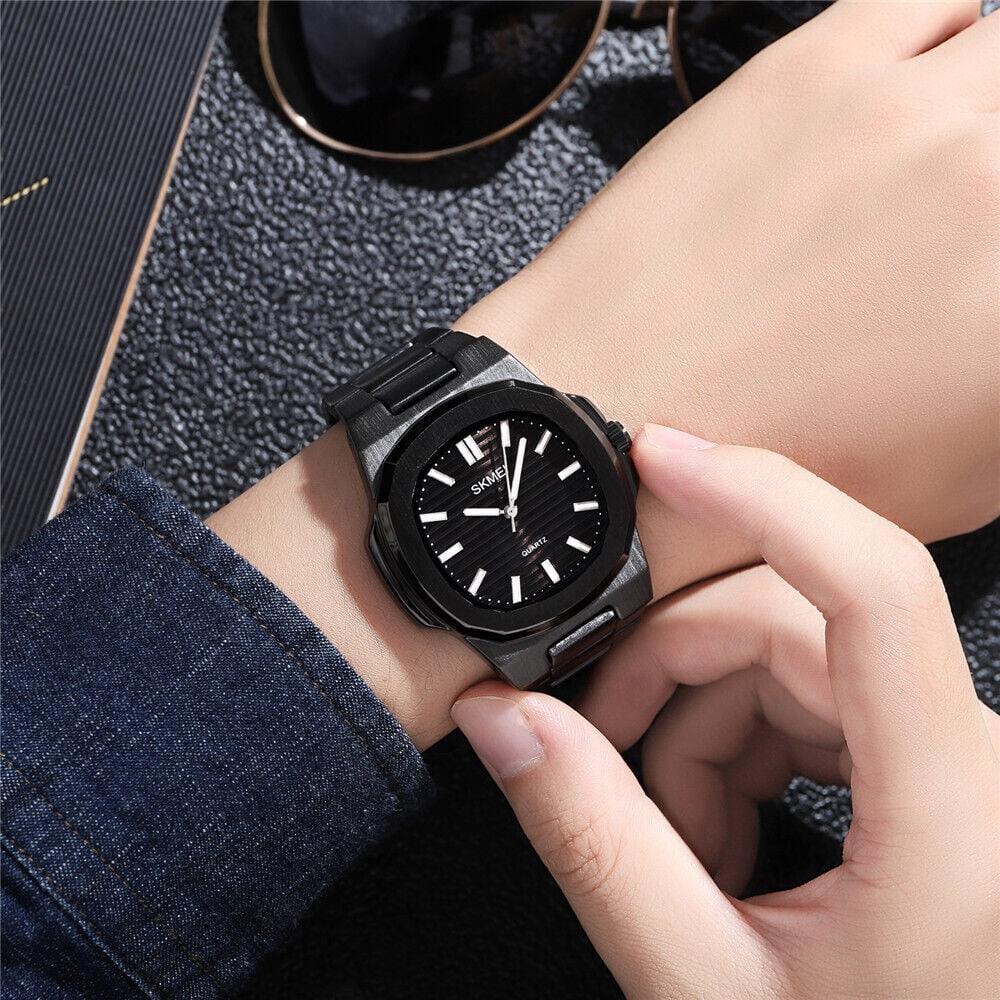 Men Wristwatch Male Luxury Gift Gold Quartz For Steel Business Watch