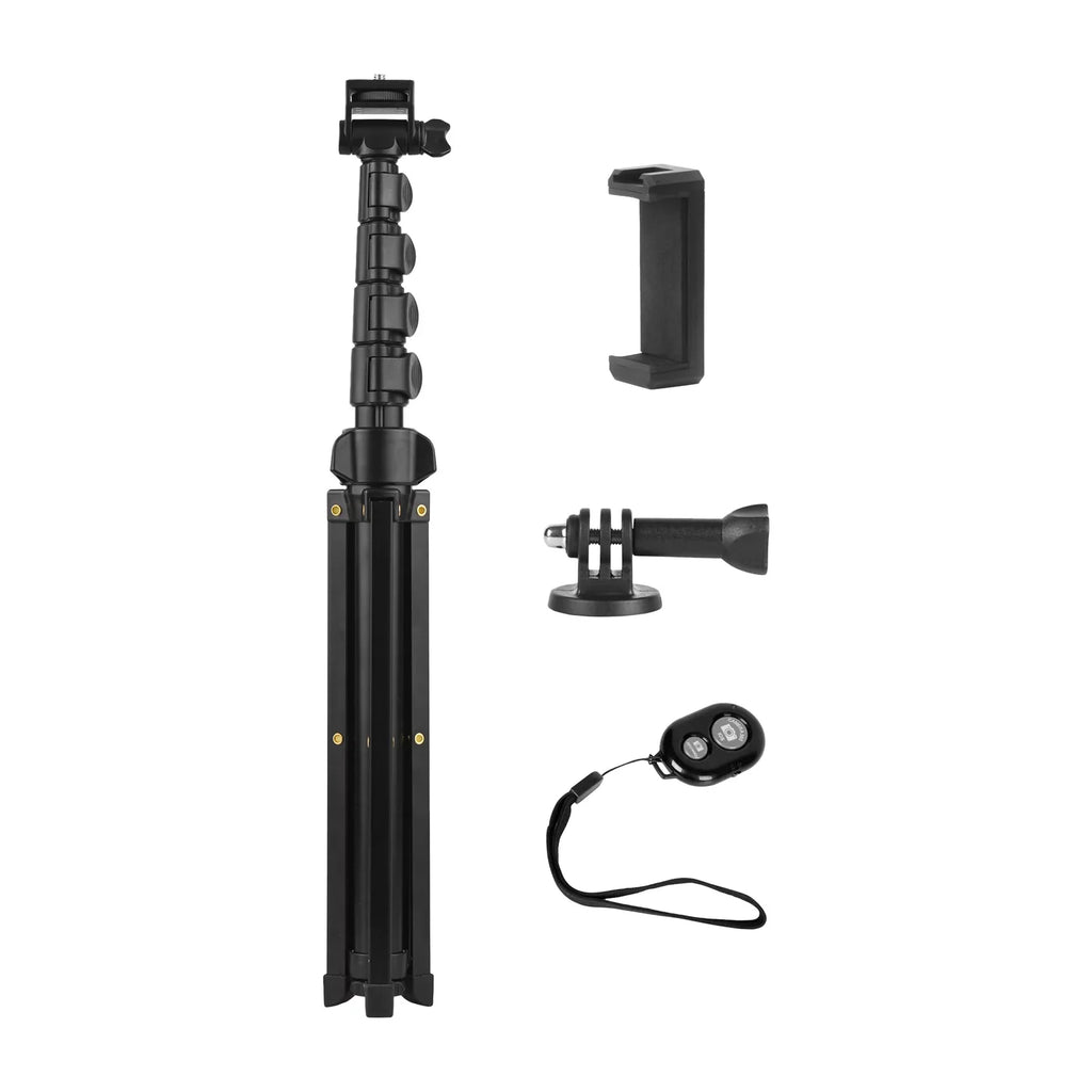 Cameras Stick to Includes Smartphones, for Holder, and 2-in-1 - Supports Camera Shutter 3KG, Selfie Andoer Action Tripod up and Phone Bracket, Phone 168cm/66in Action Mirrorless Remote Cameras, and