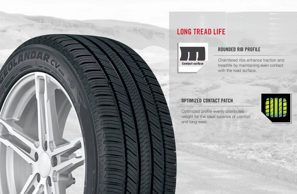CV G058 Yokohama Season 107V 235/60R18XL BW Tire All Geolandar