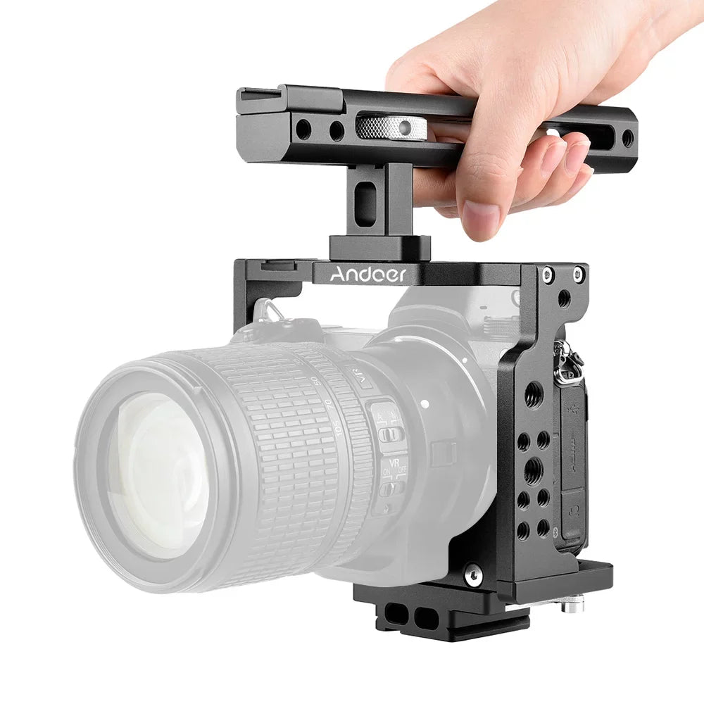 Shoe Cage with Aluminum Andoer + Mount Handle Alloy Kit Z6/Z7 Camera DSLR Camera Cold Nikon with C15-B Compatible