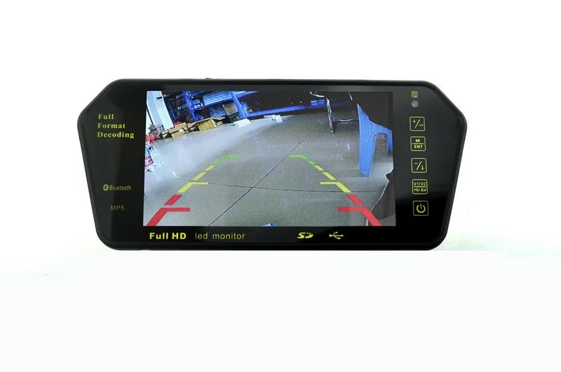 Car TFT FM Mirror RearView Bluetooth TF HD Full with Monitor Built-in Photo 7" LCD Car USB Display inch Mp5 Slot