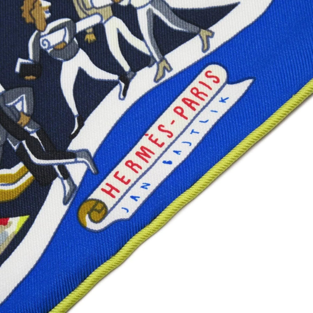 Series Blue Scarf Pre-Owned 90 New) UNIVERSELL HERMES (Like Hermes EXPOSITION Exposition 100% Silk World Carre