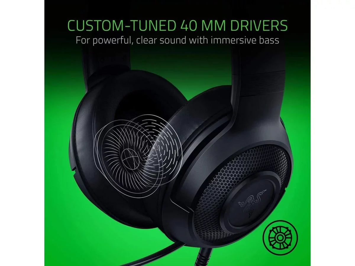 Xbox, Switch Cardioid Capable Surround Lightweight Lite Microphone Sound 7.1 Razer X - Ultralight Classic PS4, Frame Gaming Nintendo PC, for Bendable Kraken Headset: Black