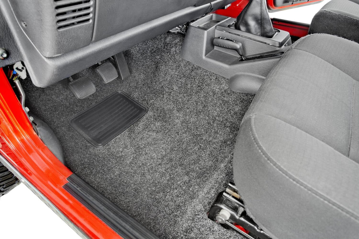 Console)-Heat by 3Pc with Shields Jeep Wrangler Wrangler Compatible X Floorr TJ, RealTruck TJ BedRug Front Jeep (w/o 2006 select: / Center / Kit 1997-2005