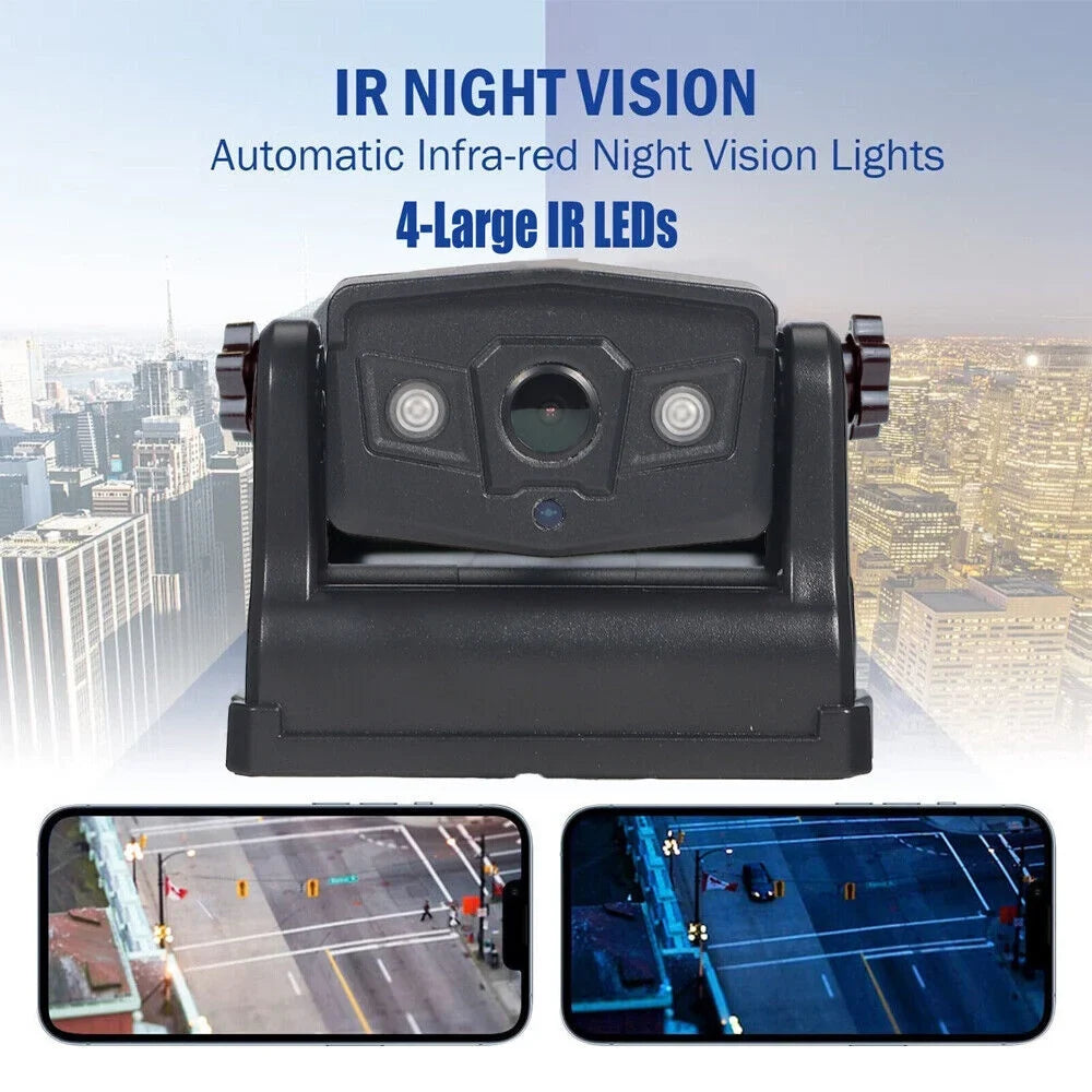 Wireless, JahyShow View Backup Magnetic 9600mAh Camera, Front/Rear High-Capacity Battery WiFi